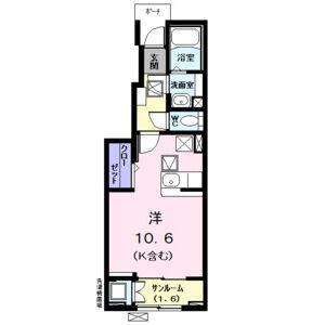 ワンルーム 間取り図