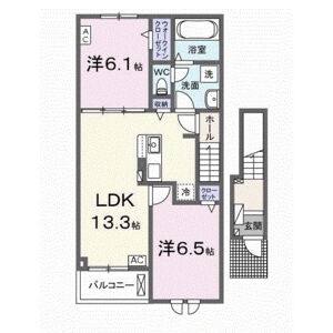 2LDK 間取り図