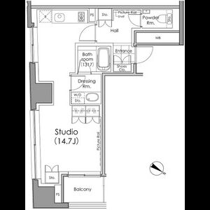 ワンルーム 間取り図