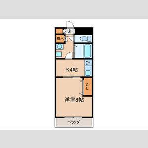 1K 間取り図