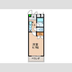 1K 間取り図
