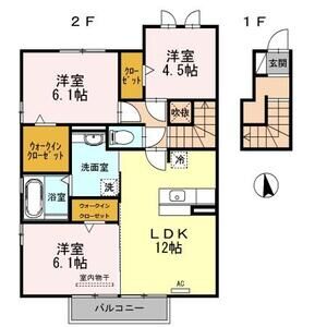 3LDK 間取り図
