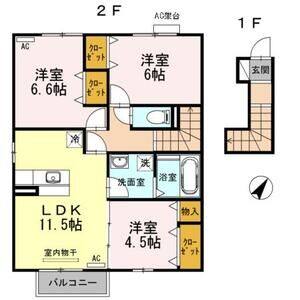 3LDK 間取り図