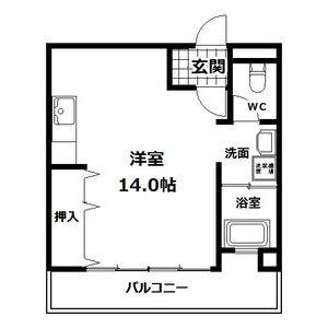 ワンルーム 間取り図