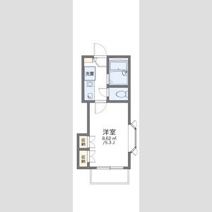 1K 間取り図