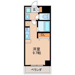 ワンルーム 間取り図