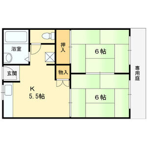 2DK 間取り図