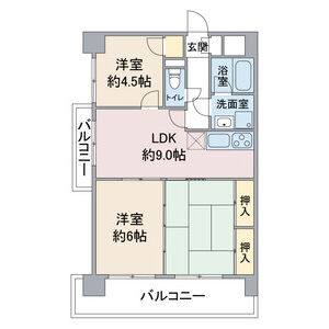 3DK 間取り図