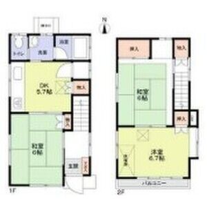 3DK 間取り図