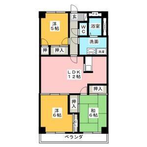3LDK 間取り図