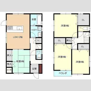 4LDK 間取り図