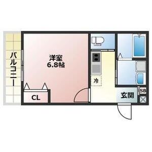 1K 間取り図