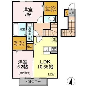 2LDK 間取り図