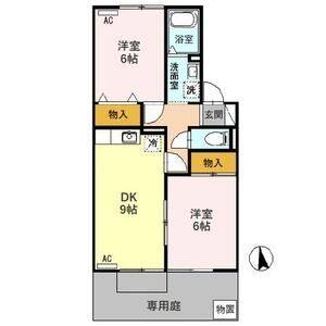 2DK 間取り図