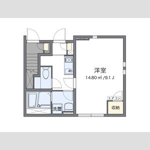 1K 間取り図