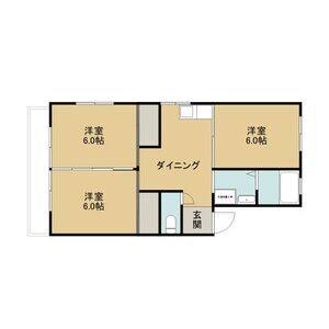 3DK 間取り図