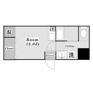 ワンルーム 間取り図