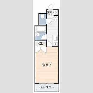 1K 間取り図