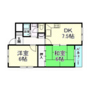 2LDK 間取り図