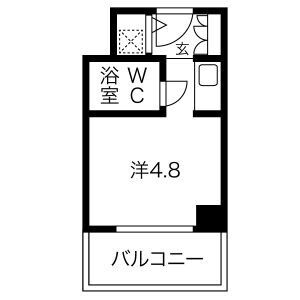 1K 間取り図
