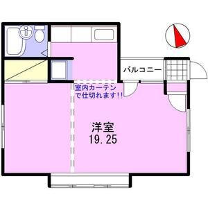 ワンルーム 間取り図