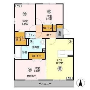 3LDK 間取り図