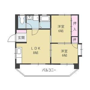 2LDK 間取り図