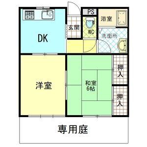 2DK 間取り図