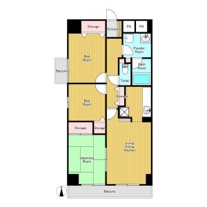 3LDK 間取り図