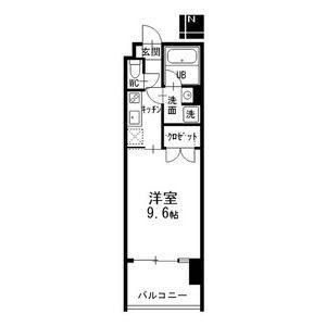 1K 間取り図