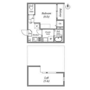 ワンルーム 間取り図