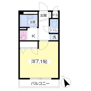 1K 間取り図