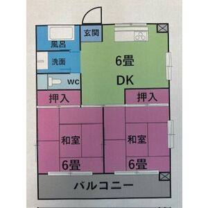 2DK 間取り図