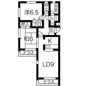 2LDK 間取り図
