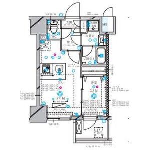 1DK 間取り図