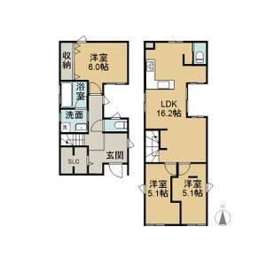 3LDK 間取り図