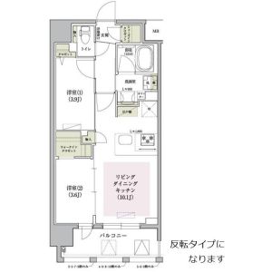 1DK 間取り図