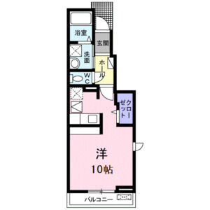 ワンルーム 間取り図