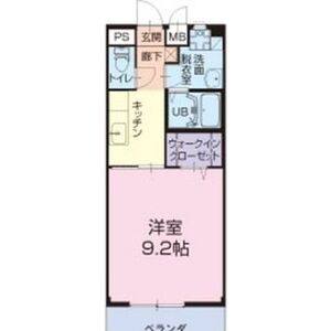 1K 間取り図