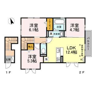 3LDK 間取り図