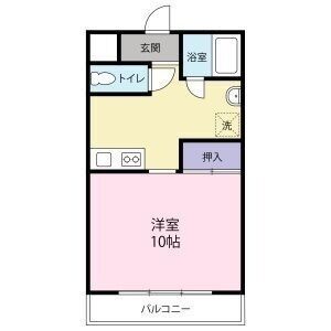 1K 間取り図