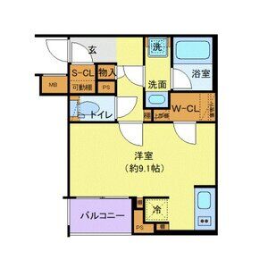 ワンルーム 間取り図