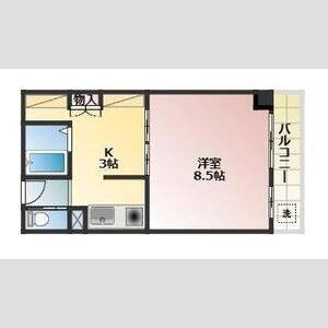 1K 間取り図