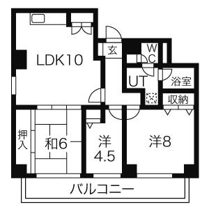 3LDK 間取り図