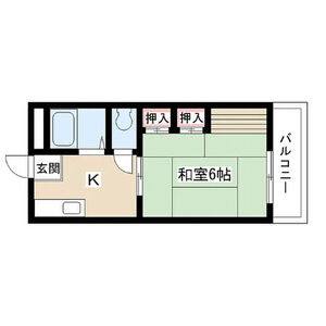 1K 間取り図