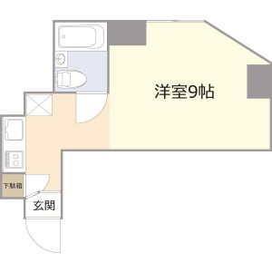 ワンルーム 間取り図