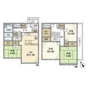 4LDK 間取り図