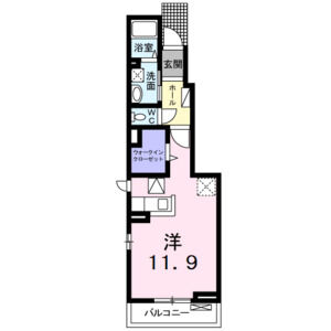 ワンルーム 間取り図