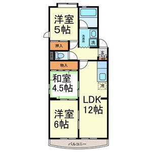 3LDK 間取り図