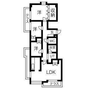 3LDK 間取り図